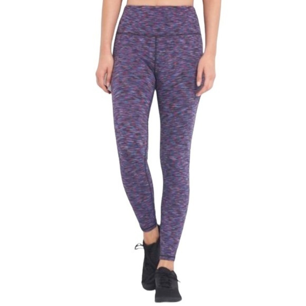 Gap Purple G-fast Blackout Space-dye Leggings